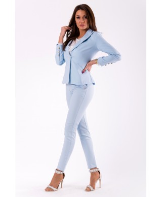 TROUSERS+BELT -LIGHT BLUE 46008-1