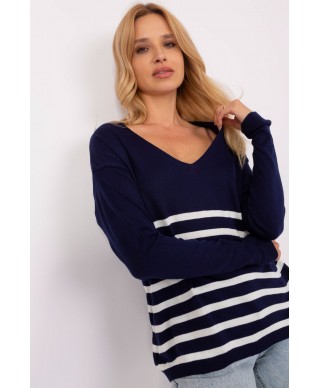 Sweter Damski Model BA-BZ-2201.62P Navy - Badu