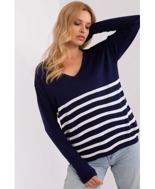 Sweter Damski Model BA-BZ-2201.62P Navy - Badu